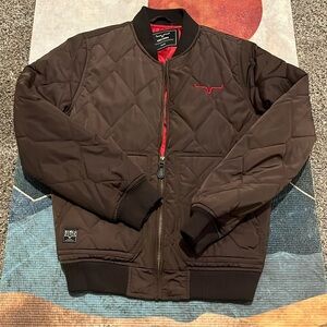 Kimes Ranch chocolate quilted jacket